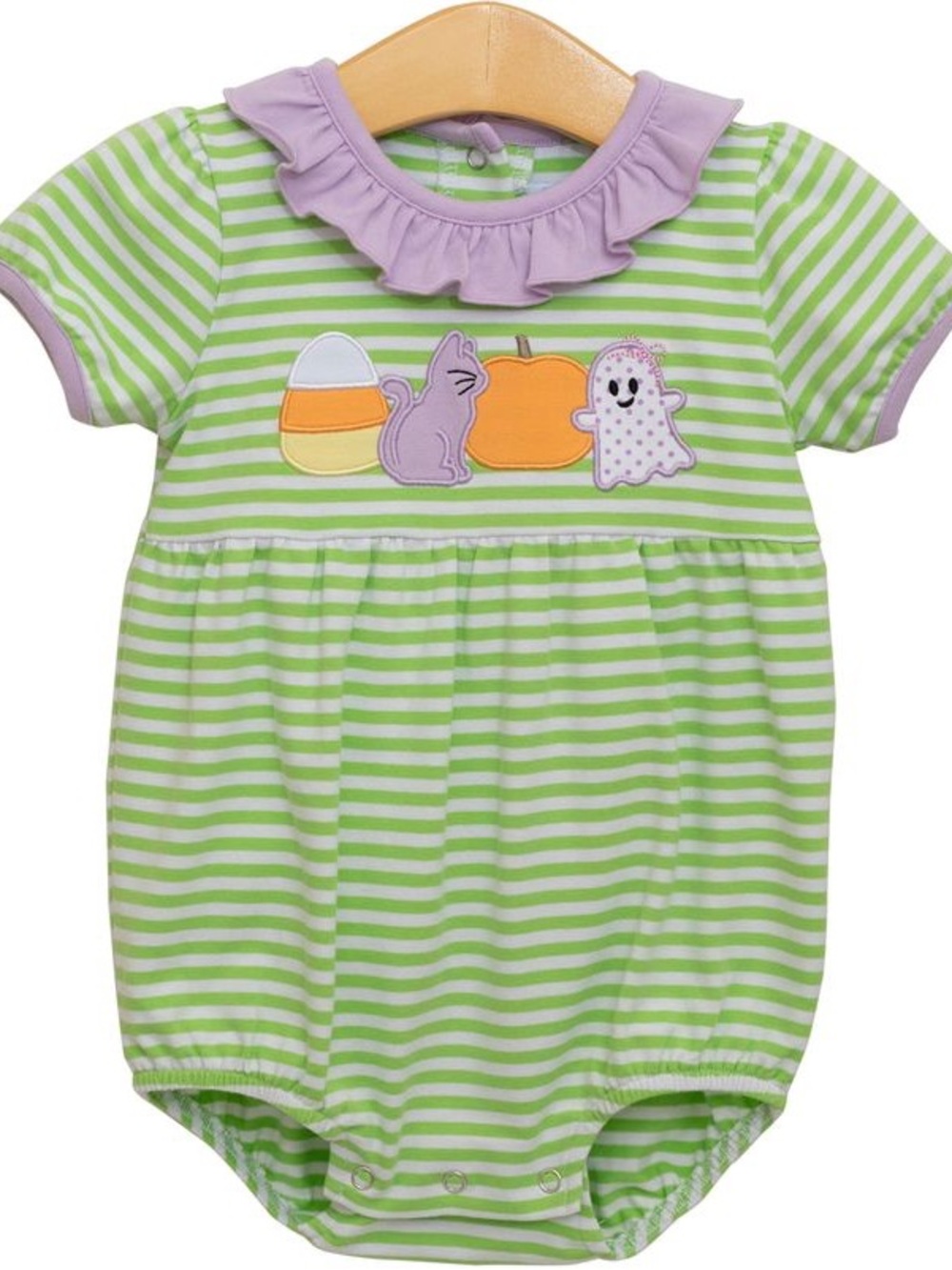 Trotter Street Kids Halloween embroidered ruffle bubble size 12-18 months NWT